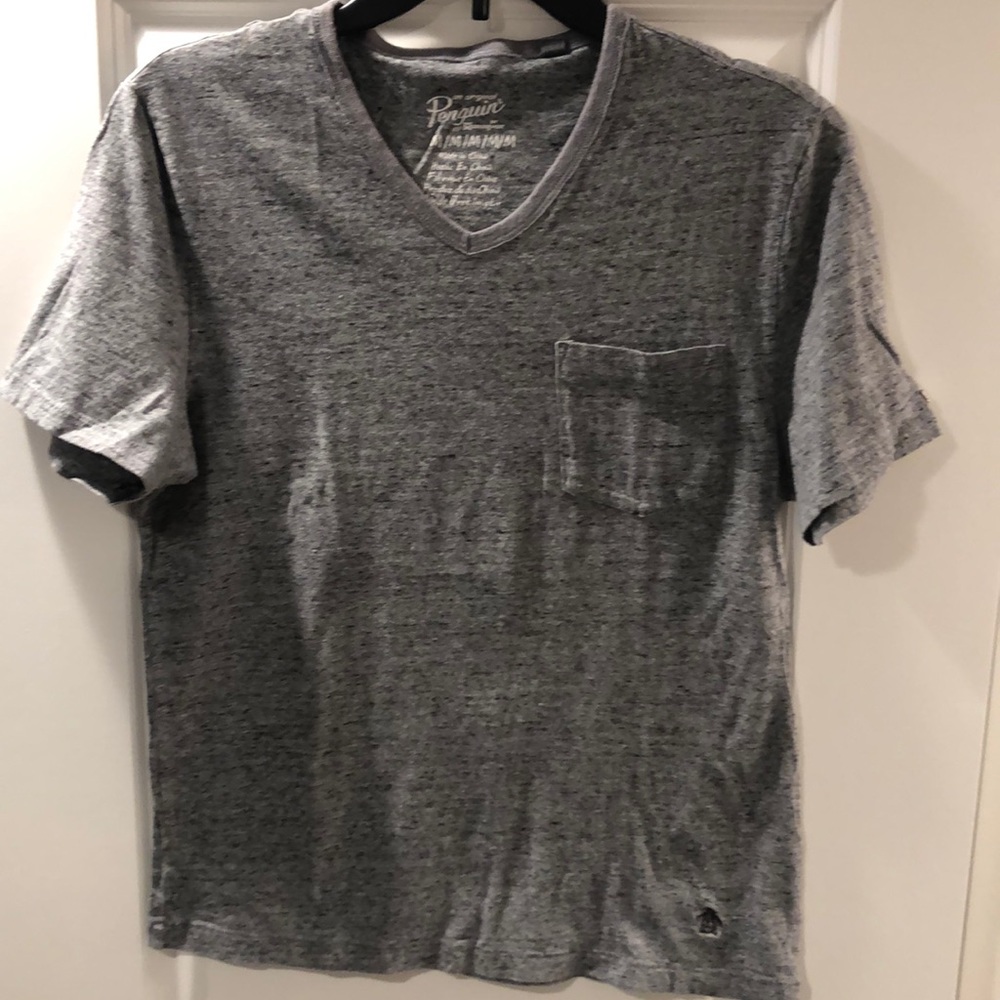 Men’s Penguin short sleeve, v-neck t-shirt